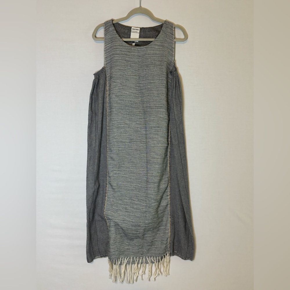 ESCVDO Peru Hand-Woven Artisan Knit Midi Dress - Sustainable Luxury